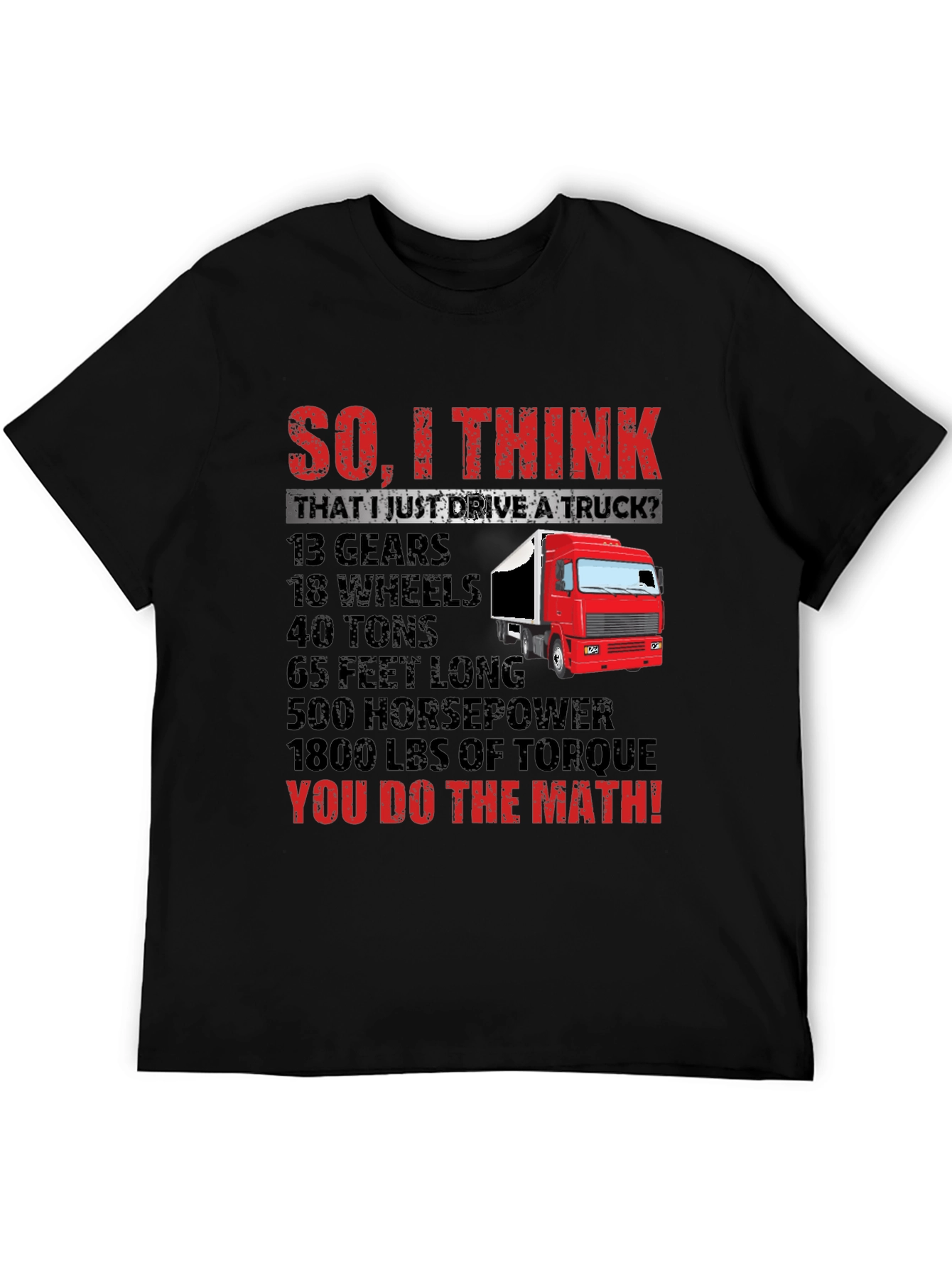 Truck Driver Math T-Shirt