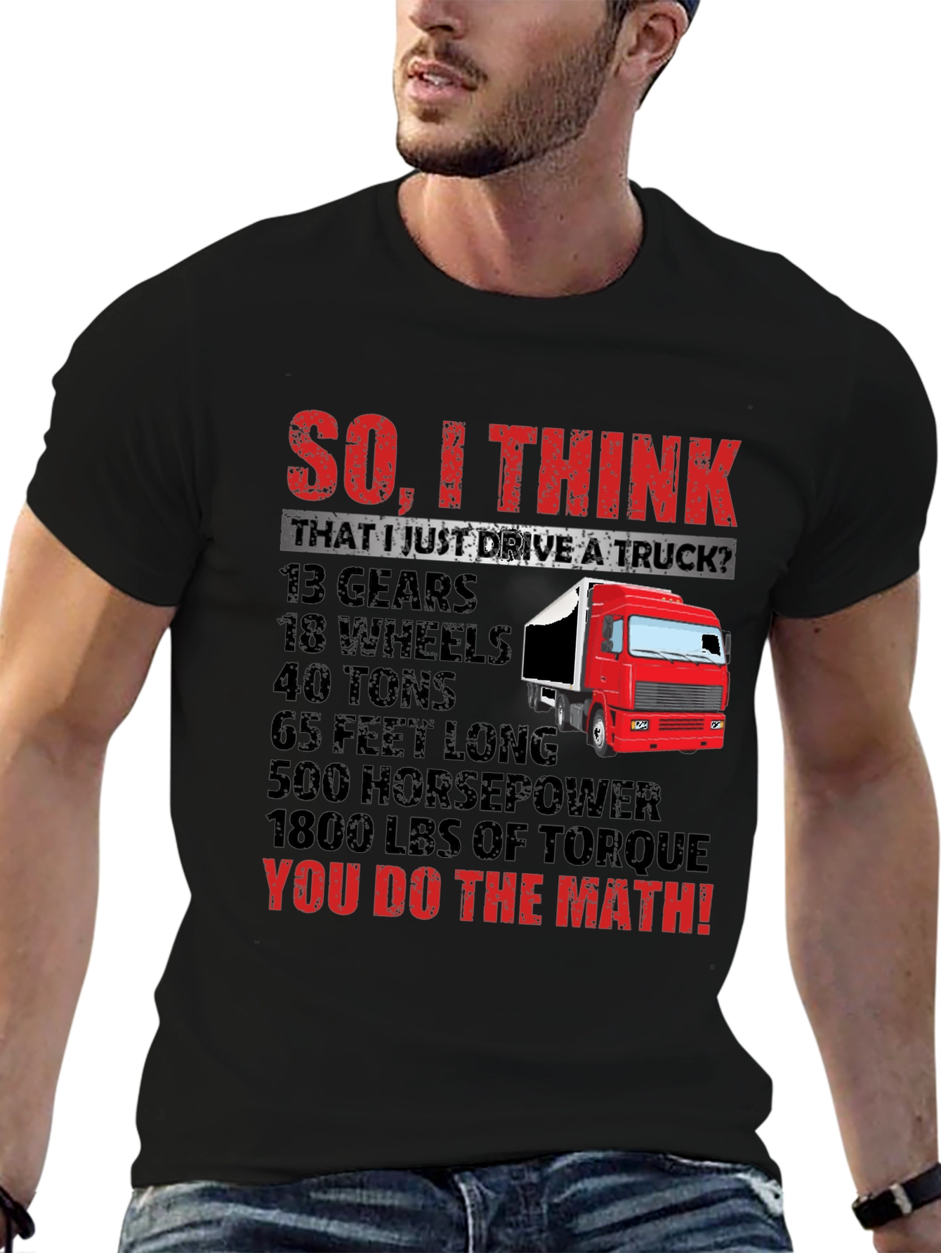 Truck Driver Math T-Shirt
