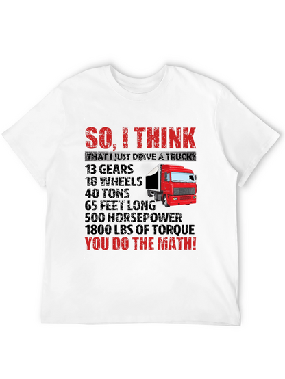 Truck Driver Math T-Shirt