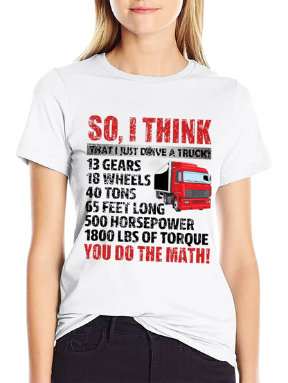 Truck Driver Math T-Shirt