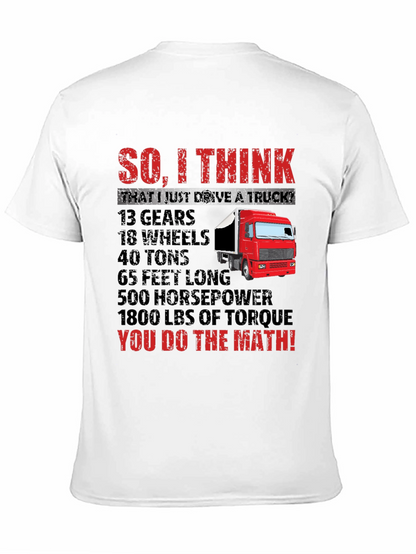 Truck Driver Math T-Shirt