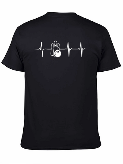 Bowling Heartbeat T-Shirt - Unique Graphic Tee