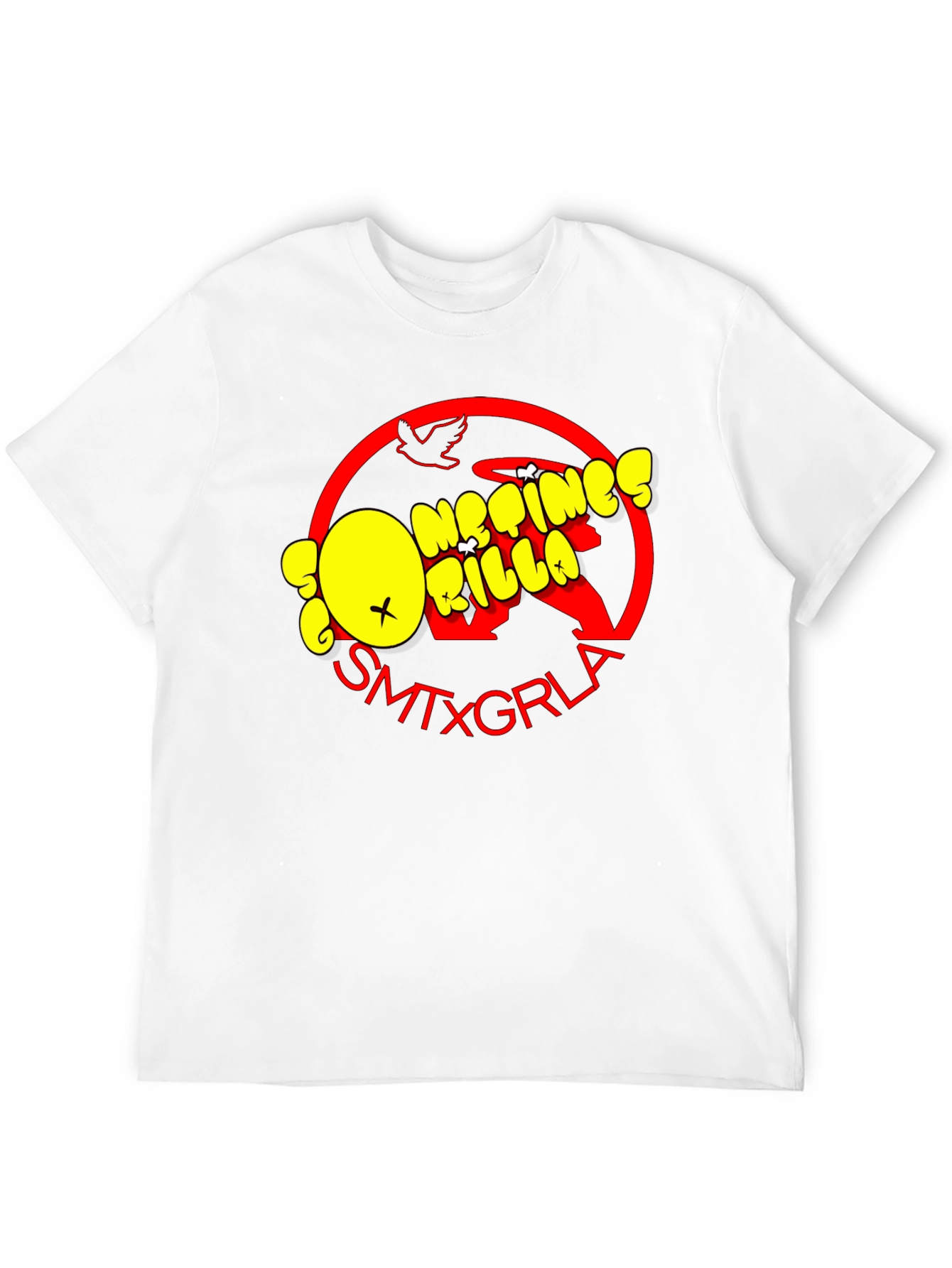 SMTXGRLA Gorillaz Graphic Print Black T-Shirt