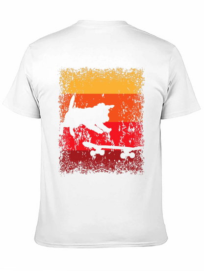 Skateboarding Cat T-Shirt - Retro Style