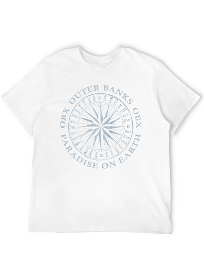 OBX Outer Banks Compass Black T-Shirt