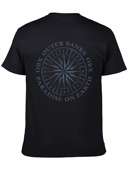 OBX Outer Banks Compass Black T-Shirt