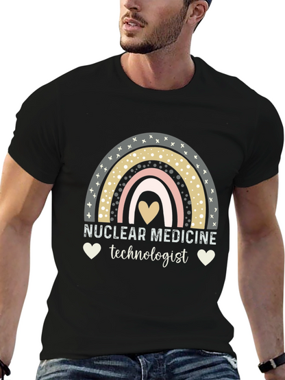 Nuclear Medicine Technologist T-Shirt Rainbow Heart