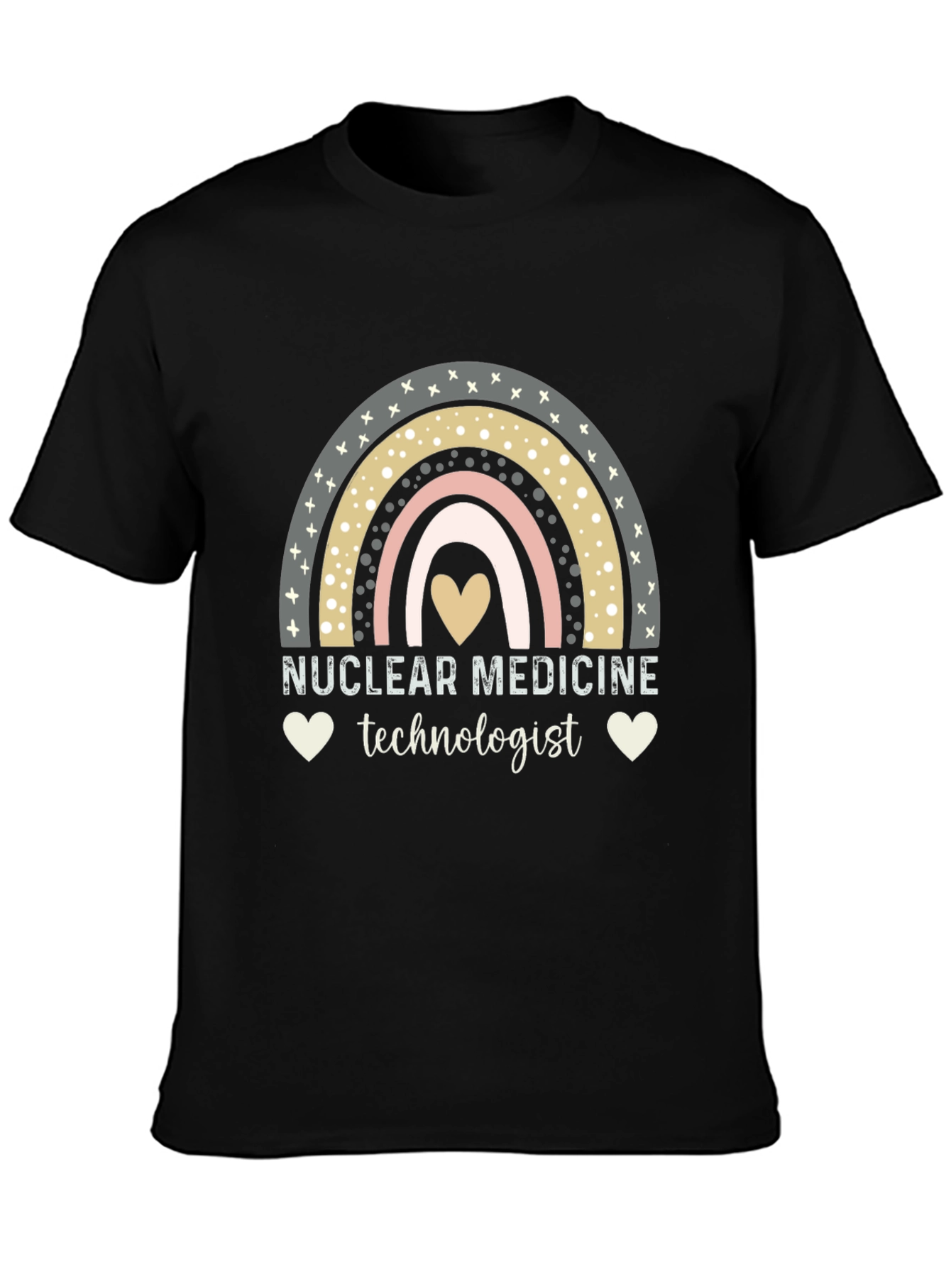 Nuclear Medicine Technologist T-Shirt Rainbow Heart