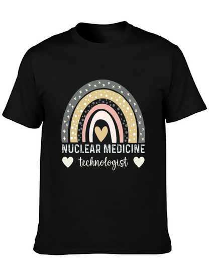 Nuclear Medicine Technologist T-Shirt Rainbow Heart