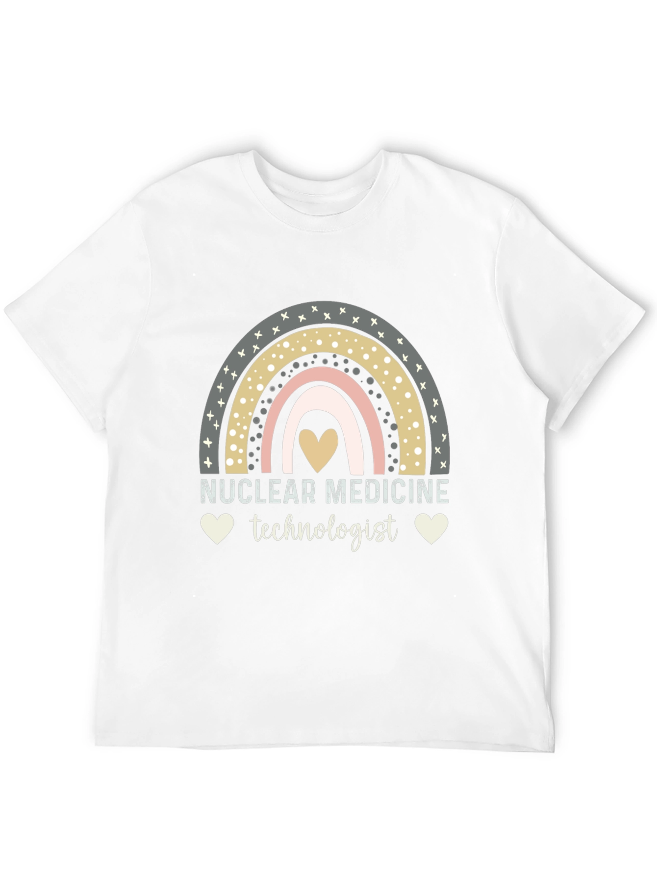Nuclear Medicine Technologist T-Shirt Rainbow Heart