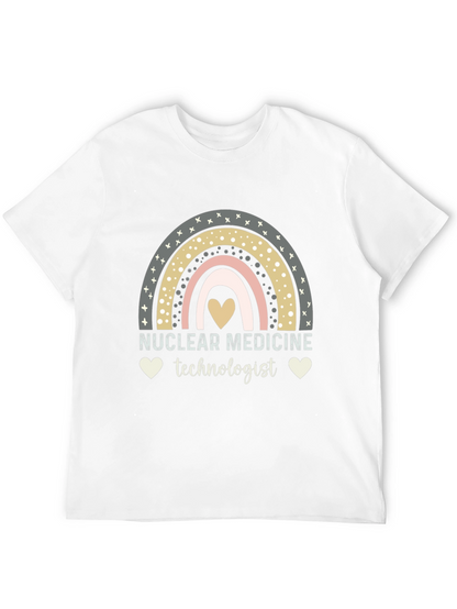 Nuclear Medicine Technologist T-Shirt Rainbow Heart