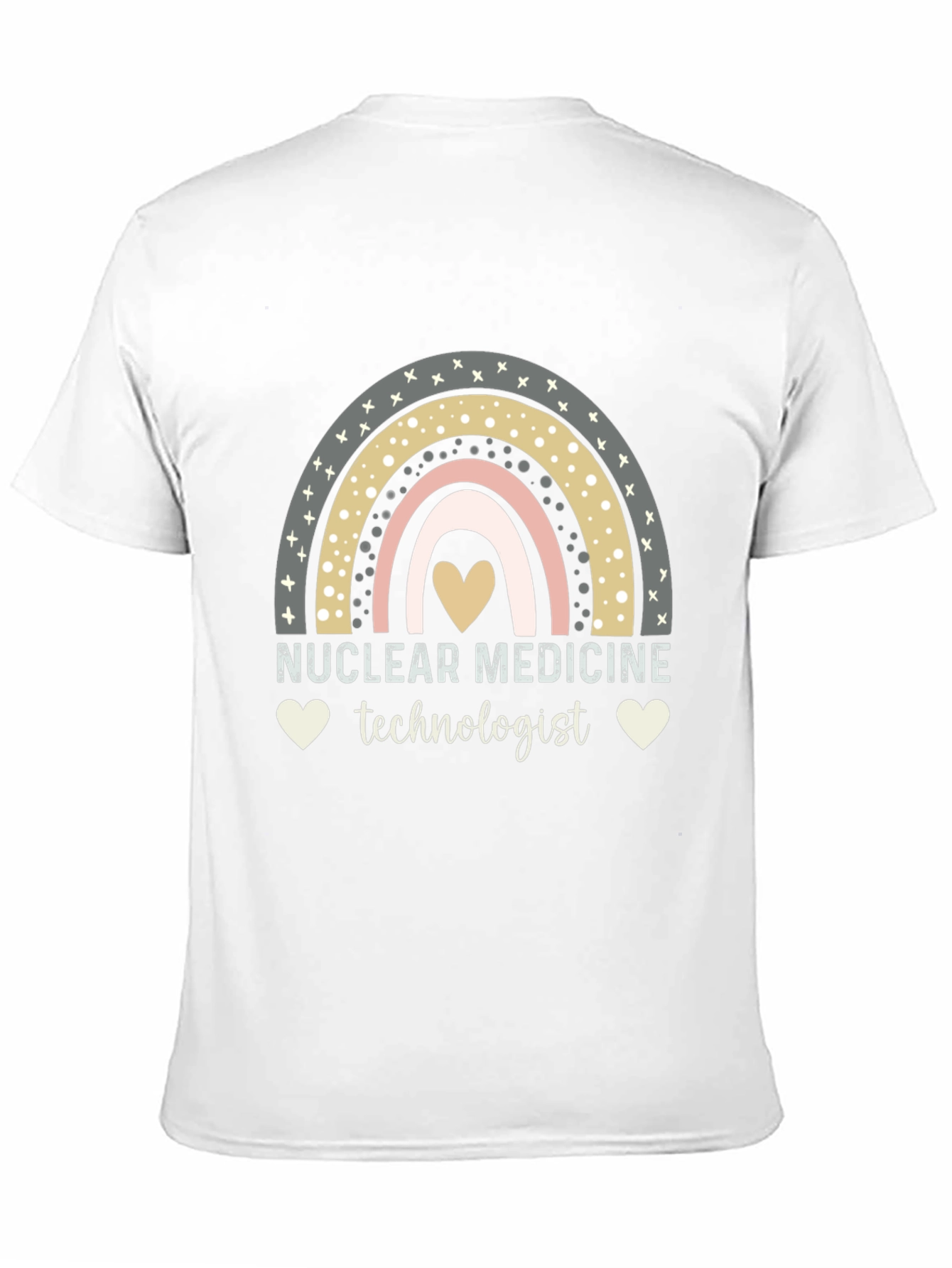 Nuclear Medicine Technologist T-Shirt Rainbow Heart