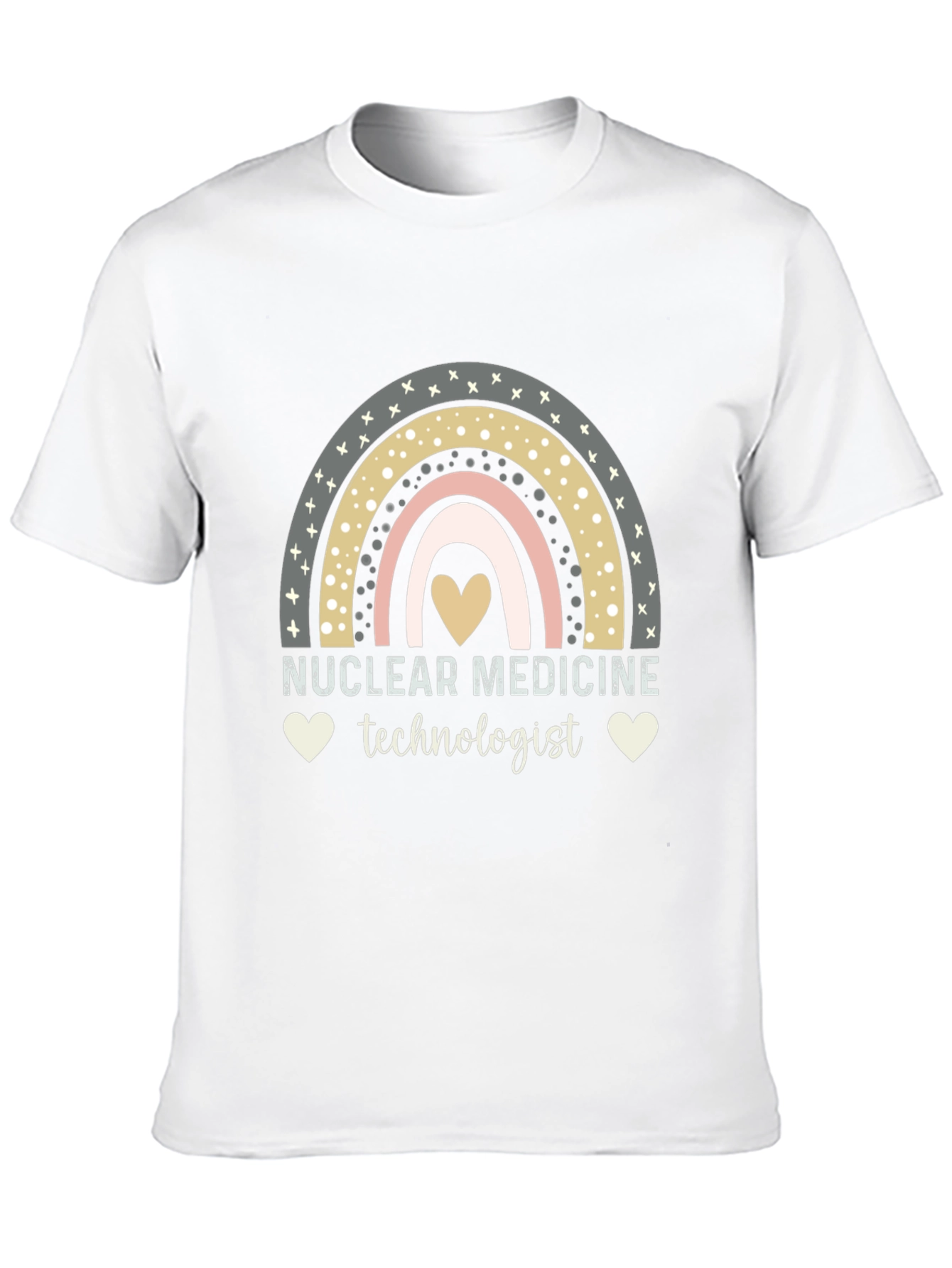 Nuclear Medicine Technologist T-Shirt Rainbow Heart