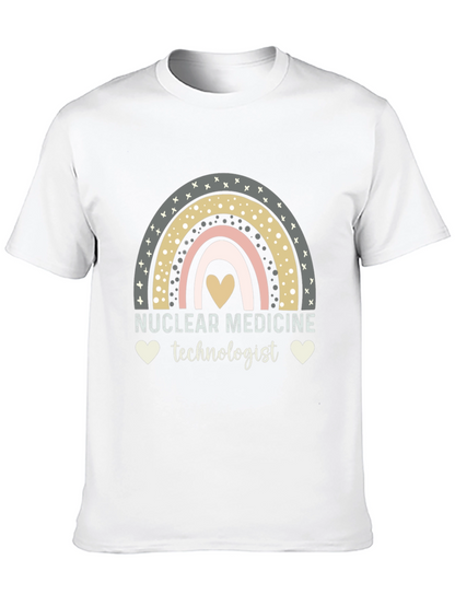 Nuclear Medicine Technologist T-Shirt Rainbow Heart