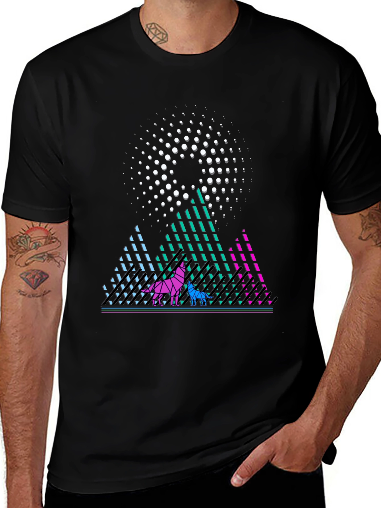 Geometric Wolves T-Shirt