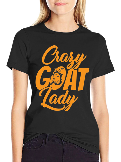 Crazy Goat Lady T-Shirt - Black Tee