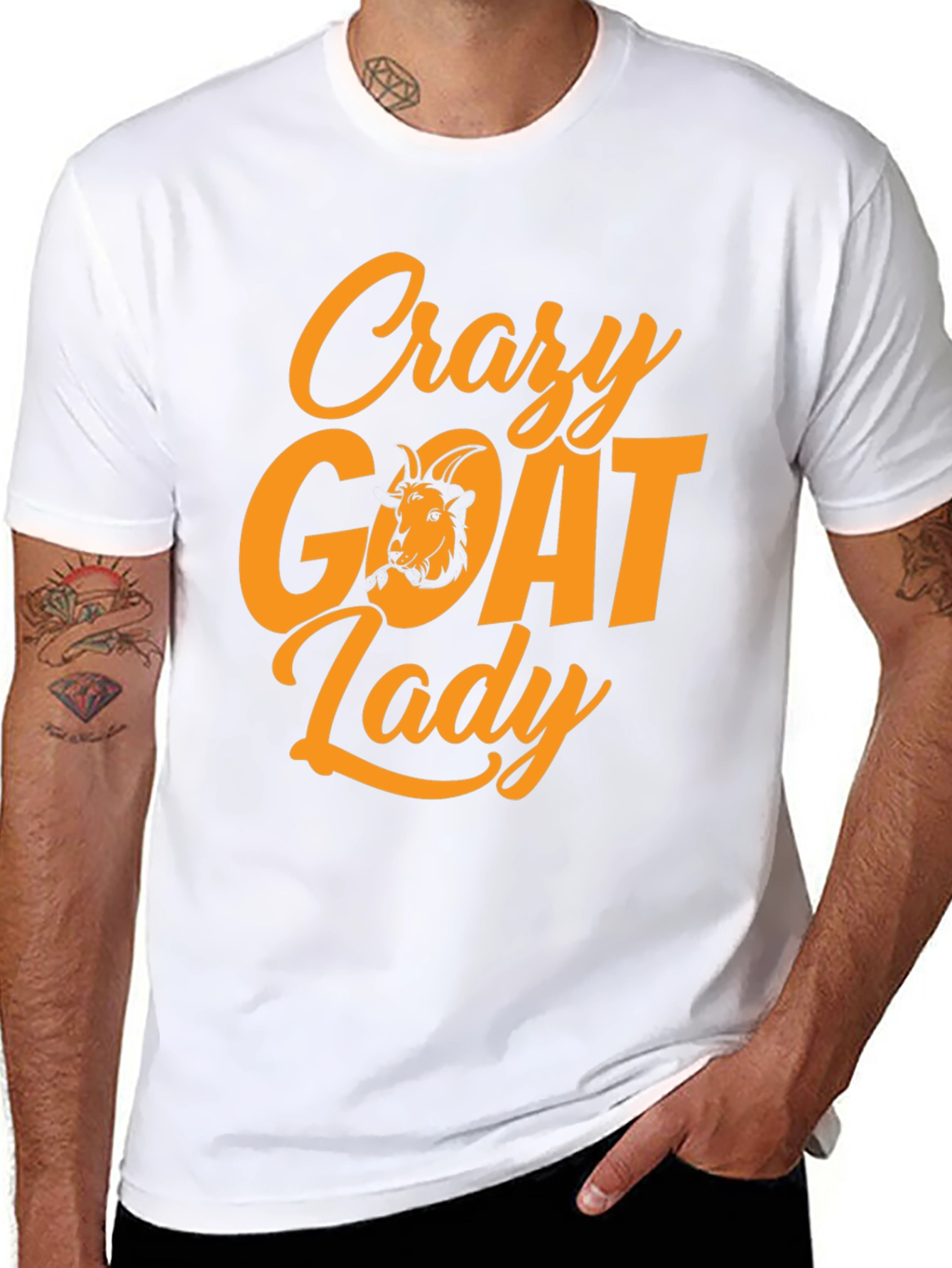 Crazy Goat Lady T-Shirt - Black Tee
