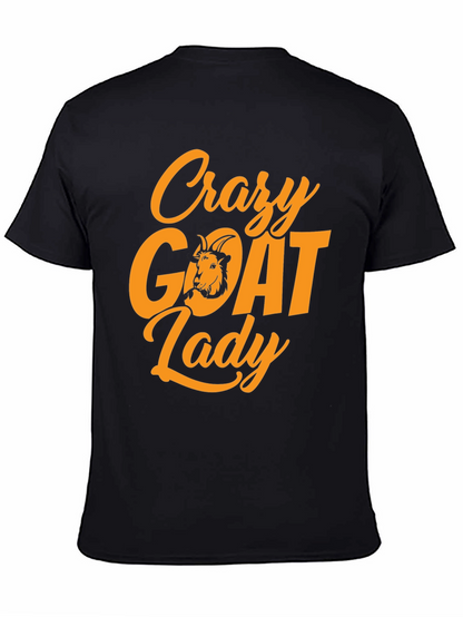 Crazy Goat Lady T-Shirt - Black Tee