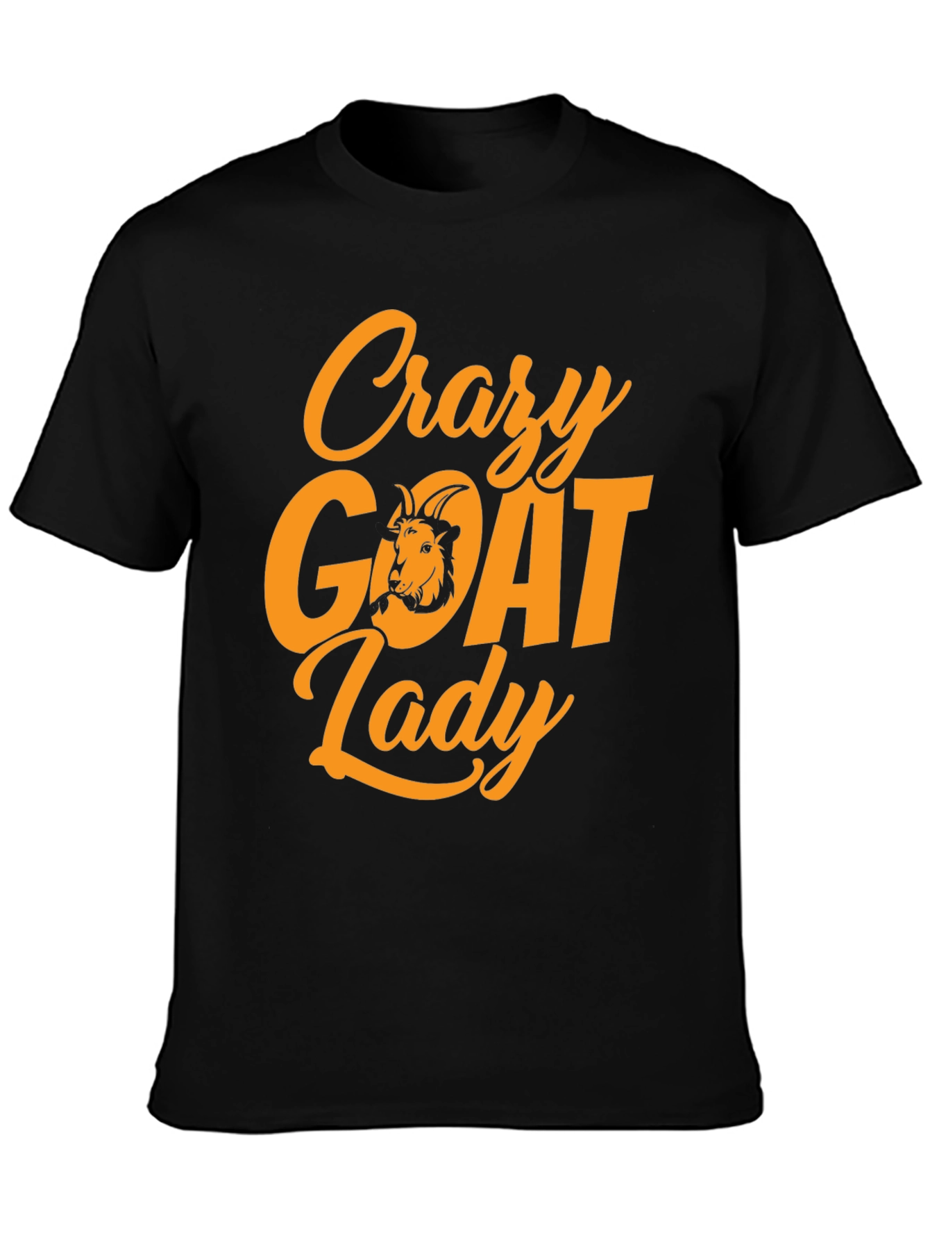 Crazy Goat Lady T-Shirt - Black Tee