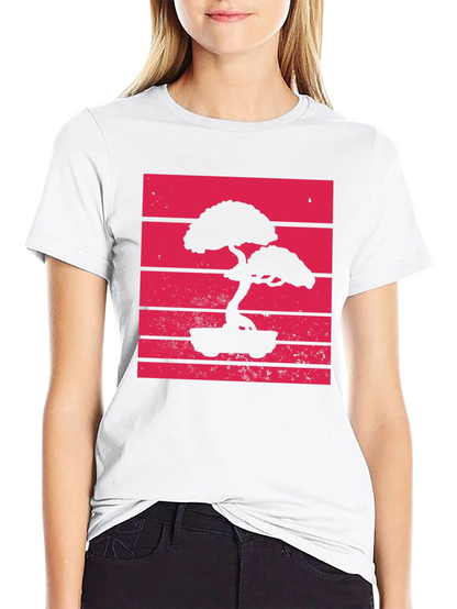 Bonsai Tree Silhouette Graphic Tee