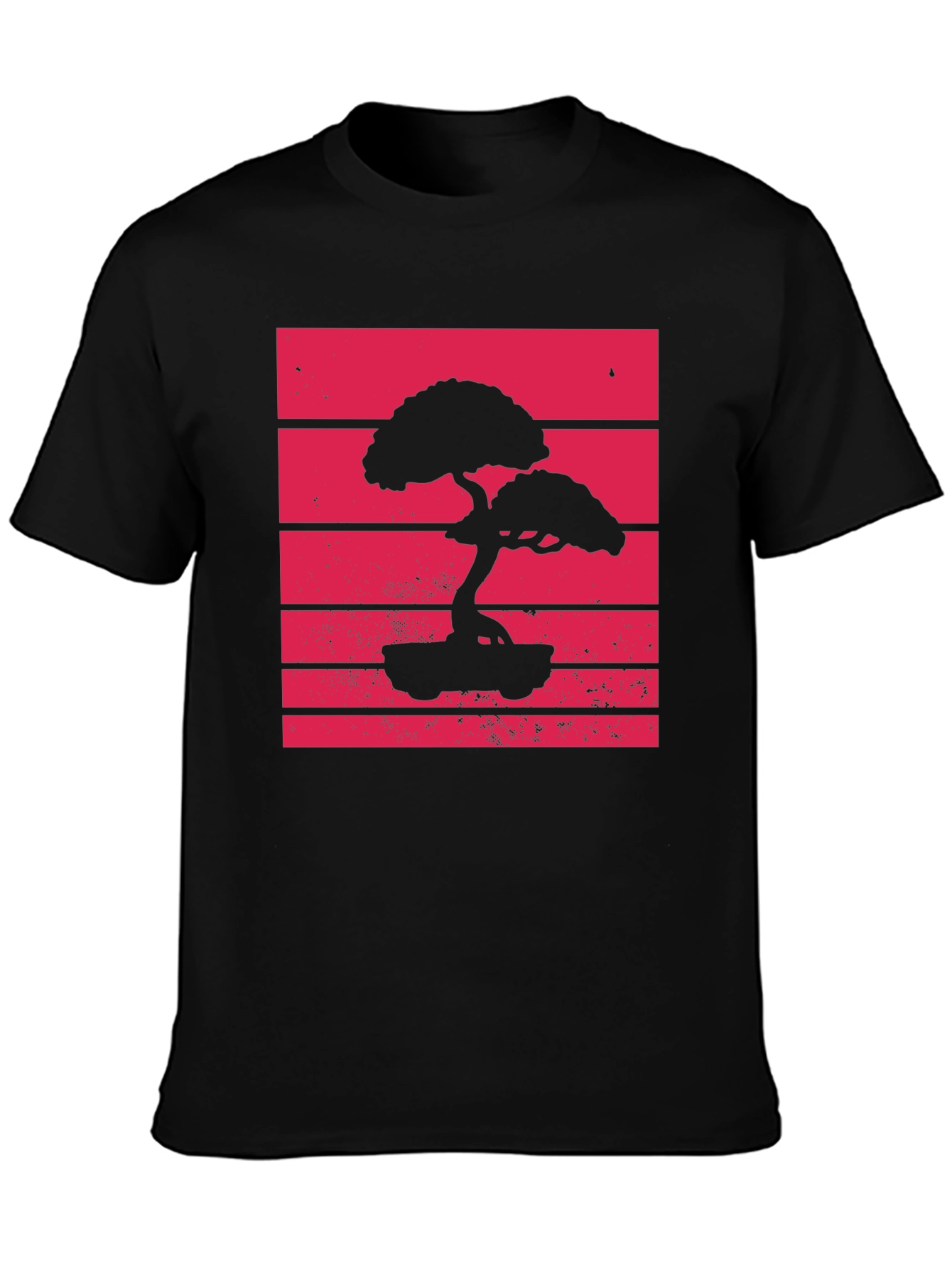 Bonsai Tree Silhouette Graphic Tee