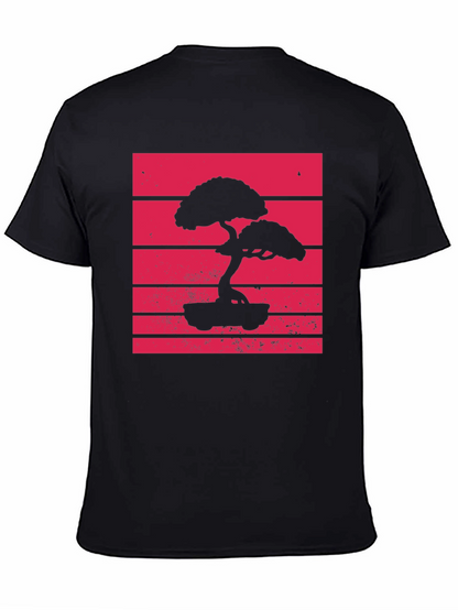 Bonsai Tree Silhouette Graphic Tee