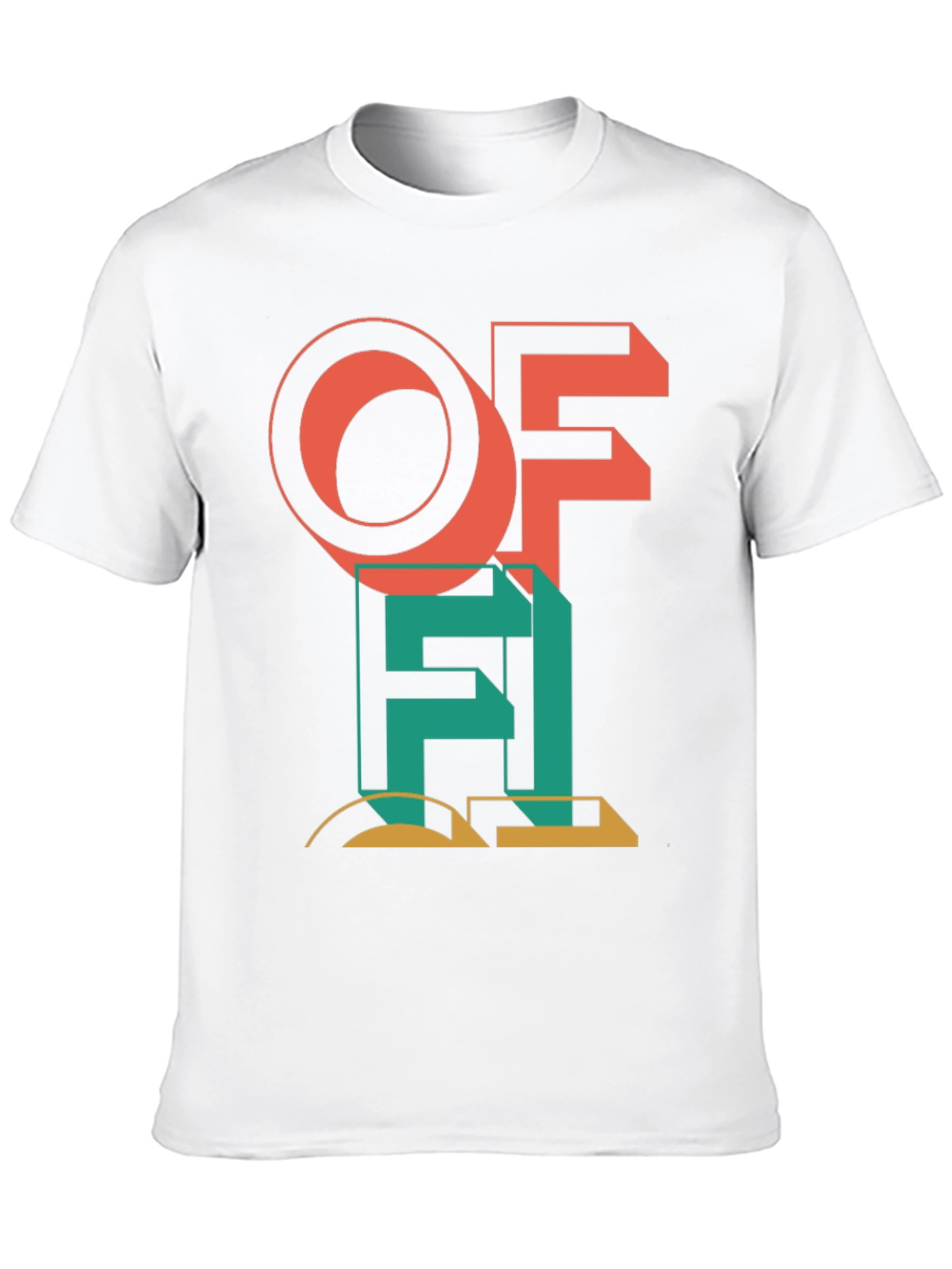 Modern Art Graphic Tee - Black