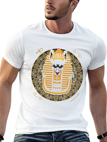 Anubis Graphic Tee - Egyptian Pharaoh Inspired Print