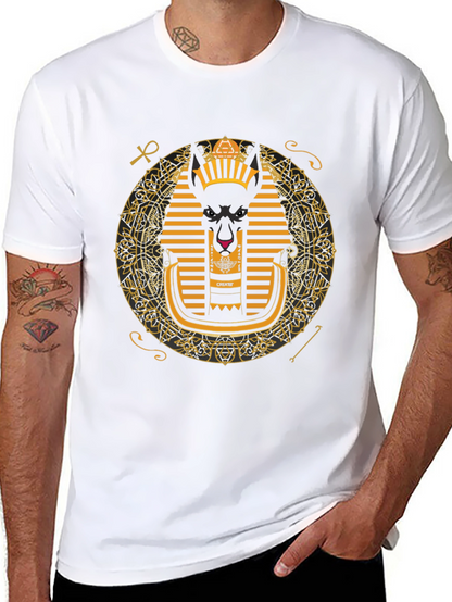 Anubis Graphic Tee - Egyptian Pharaoh Inspired Print