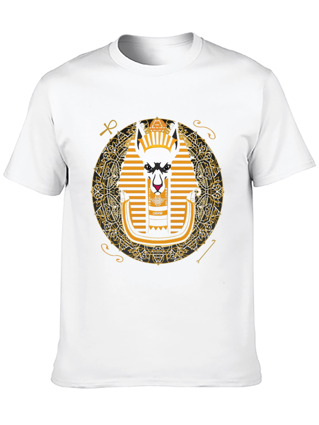 Anubis Graphic Tee - Egyptian Pharaoh Inspired Print