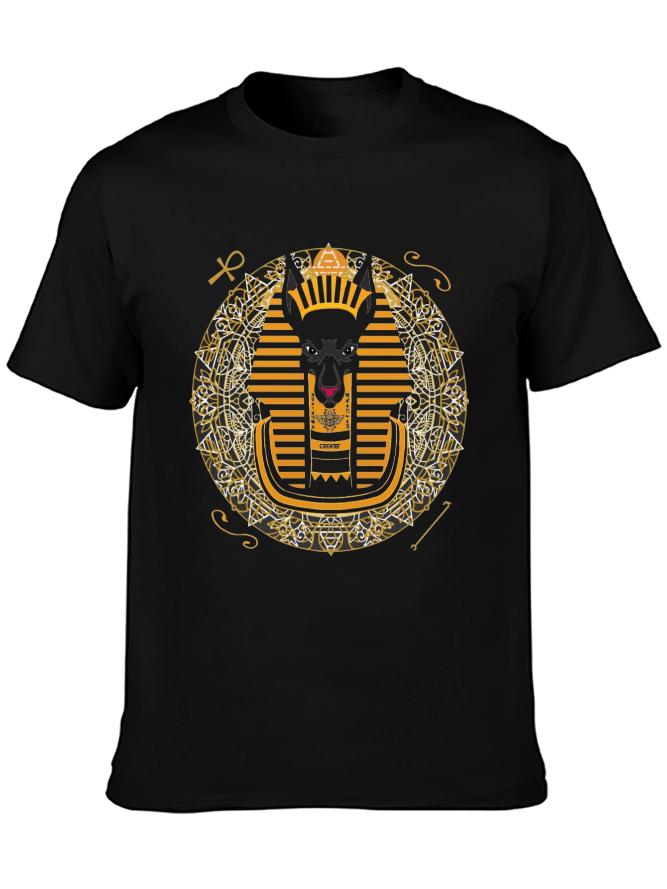 Anubis Graphic Tee - Egyptian Pharaoh Inspired Print