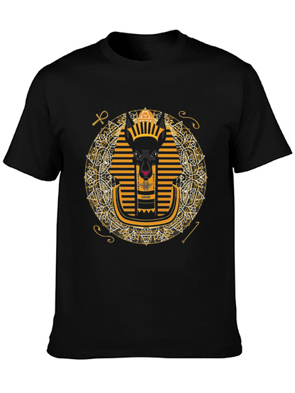 Anubis Graphic Tee - Egyptian Pharaoh Inspired Print