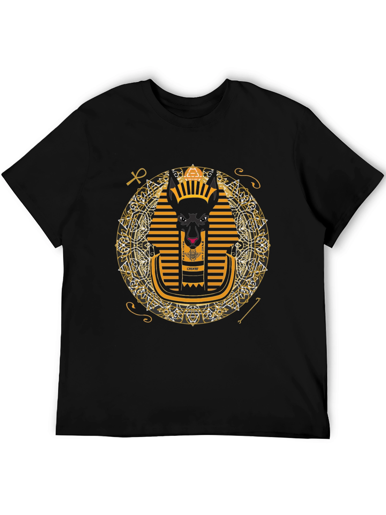 Anubis Graphic Tee - Egyptian Pharaoh Inspired Print