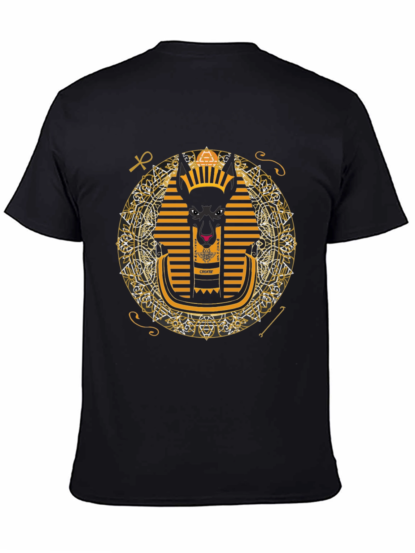 Anubis Graphic Tee - Egyptian Pharaoh Inspired Print