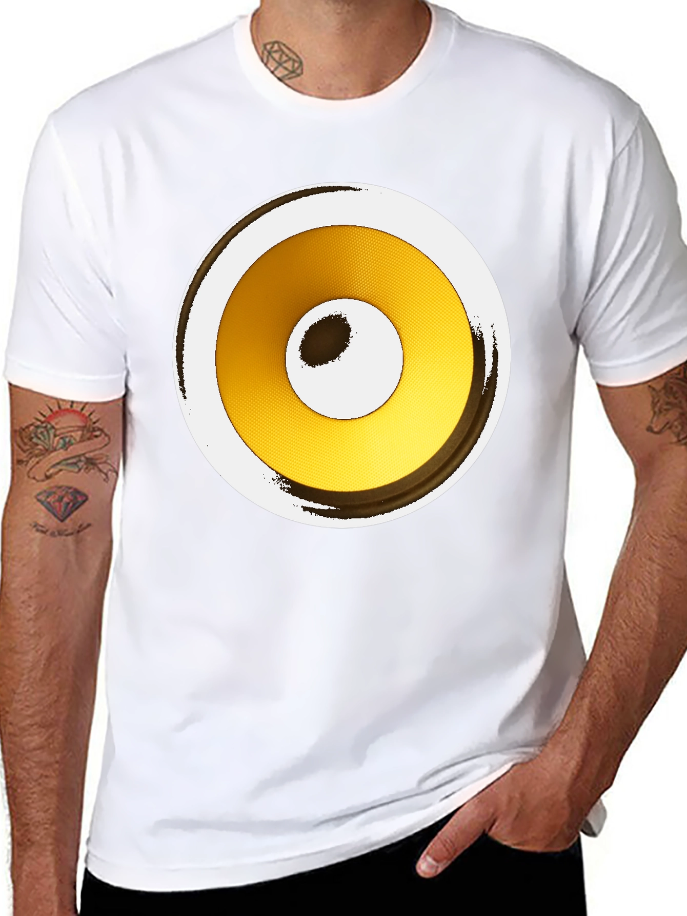 Speaker Graphic Tee - Modern Audio Design