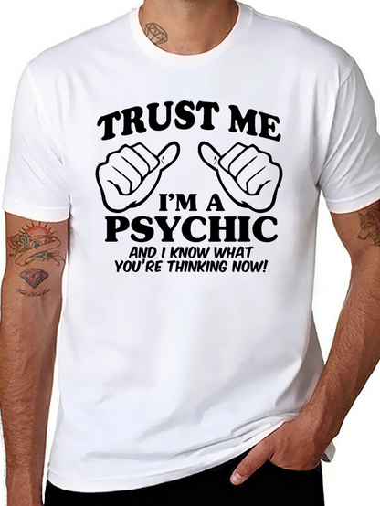 Trust Me Im A Psychic Black Graphic Tee