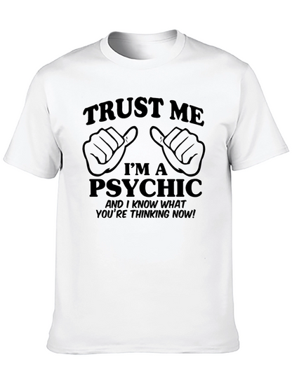 Trust Me Im A Psychic Black Graphic Tee