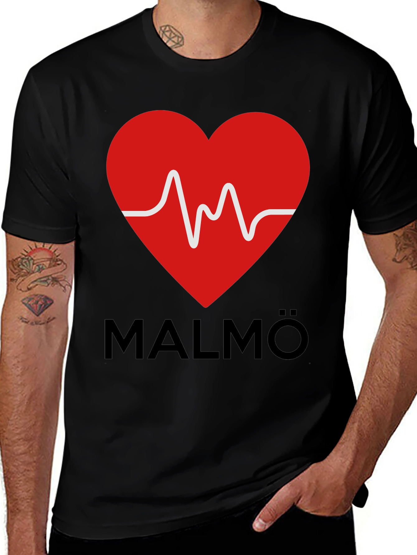 Malmo Heartbeat Graphic Tee