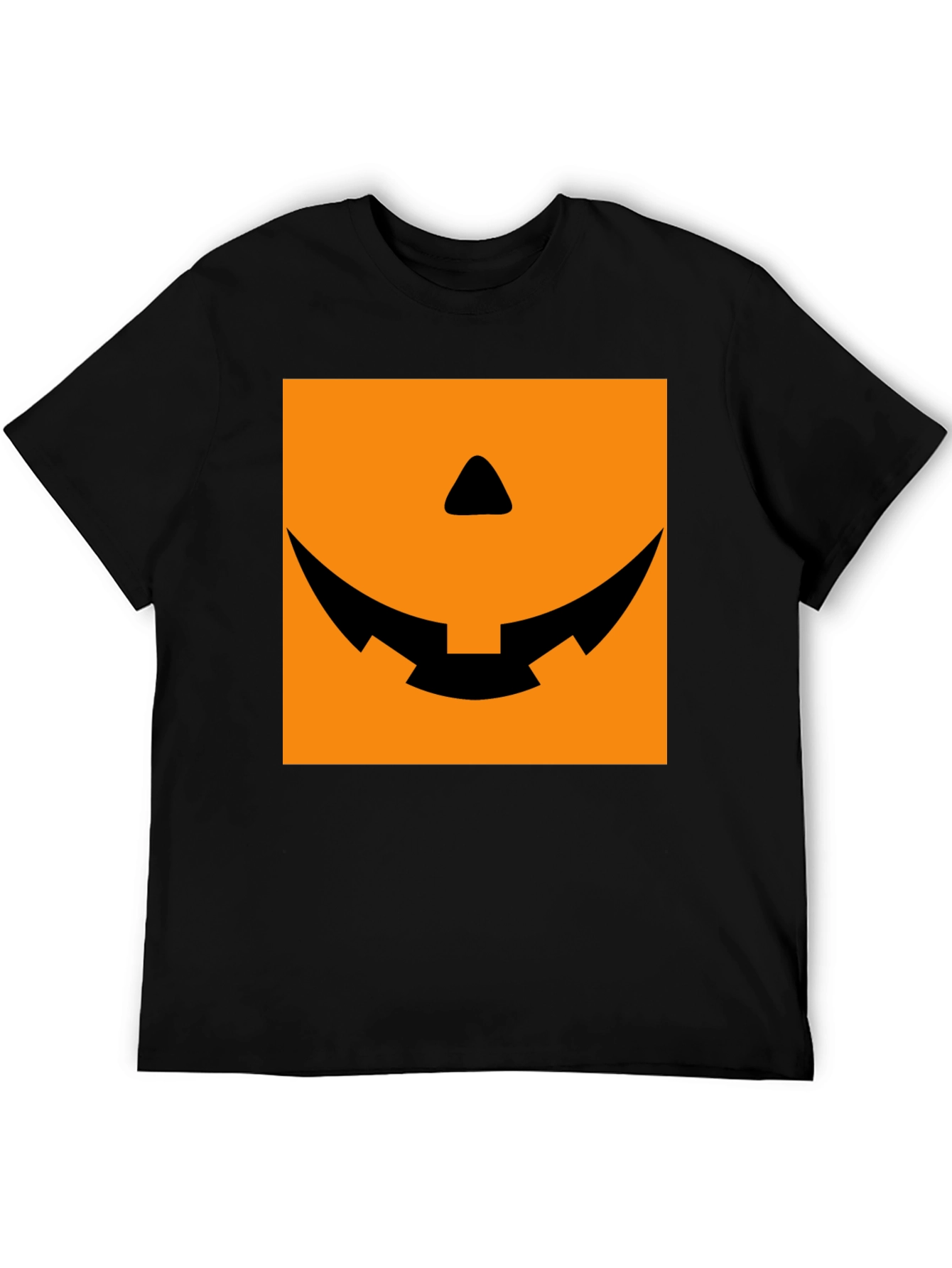 Spooky Pumpkin Face Graphic Tee - Halloween