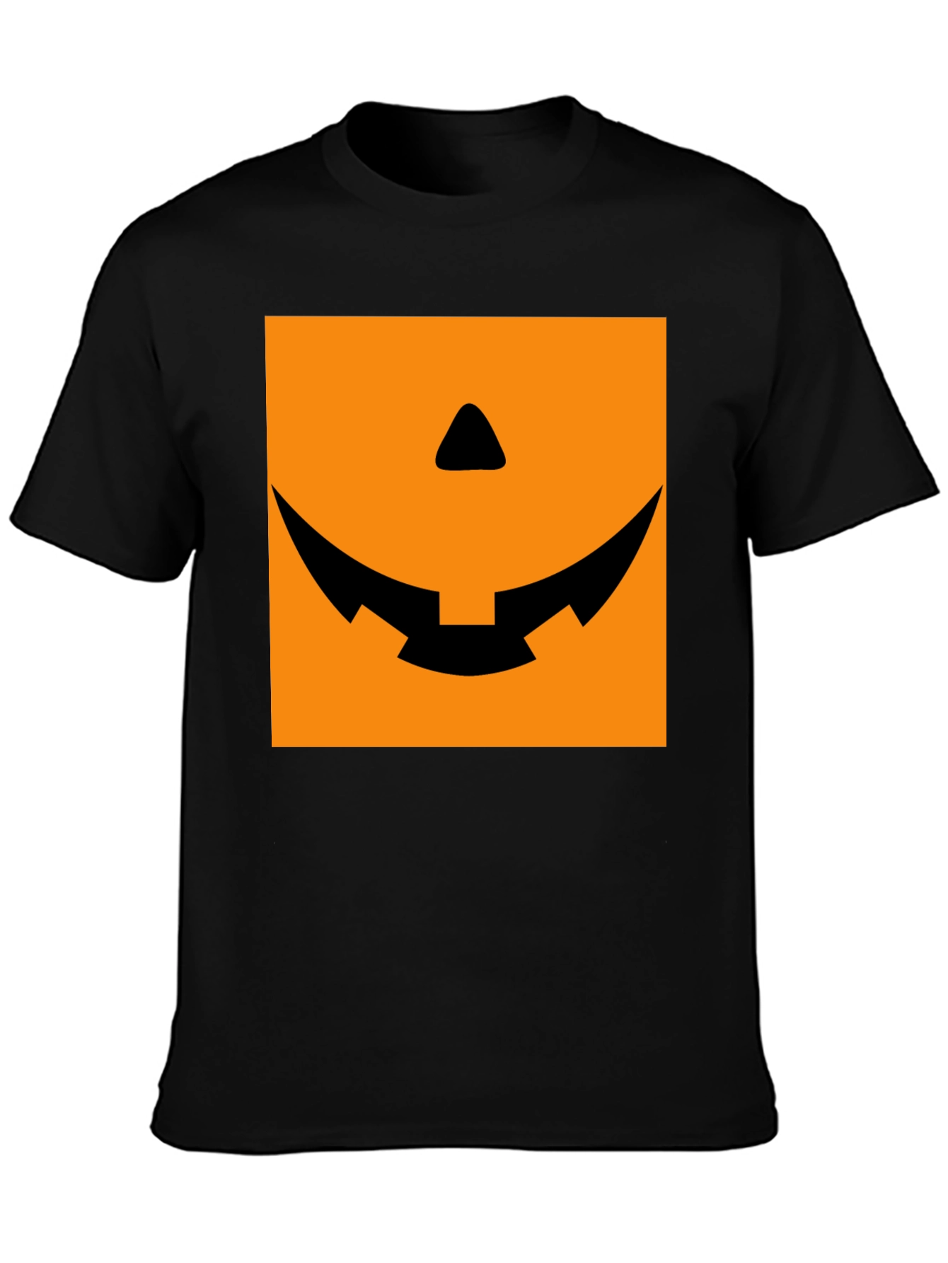 Spooky Pumpkin Face Graphic Tee - Halloween