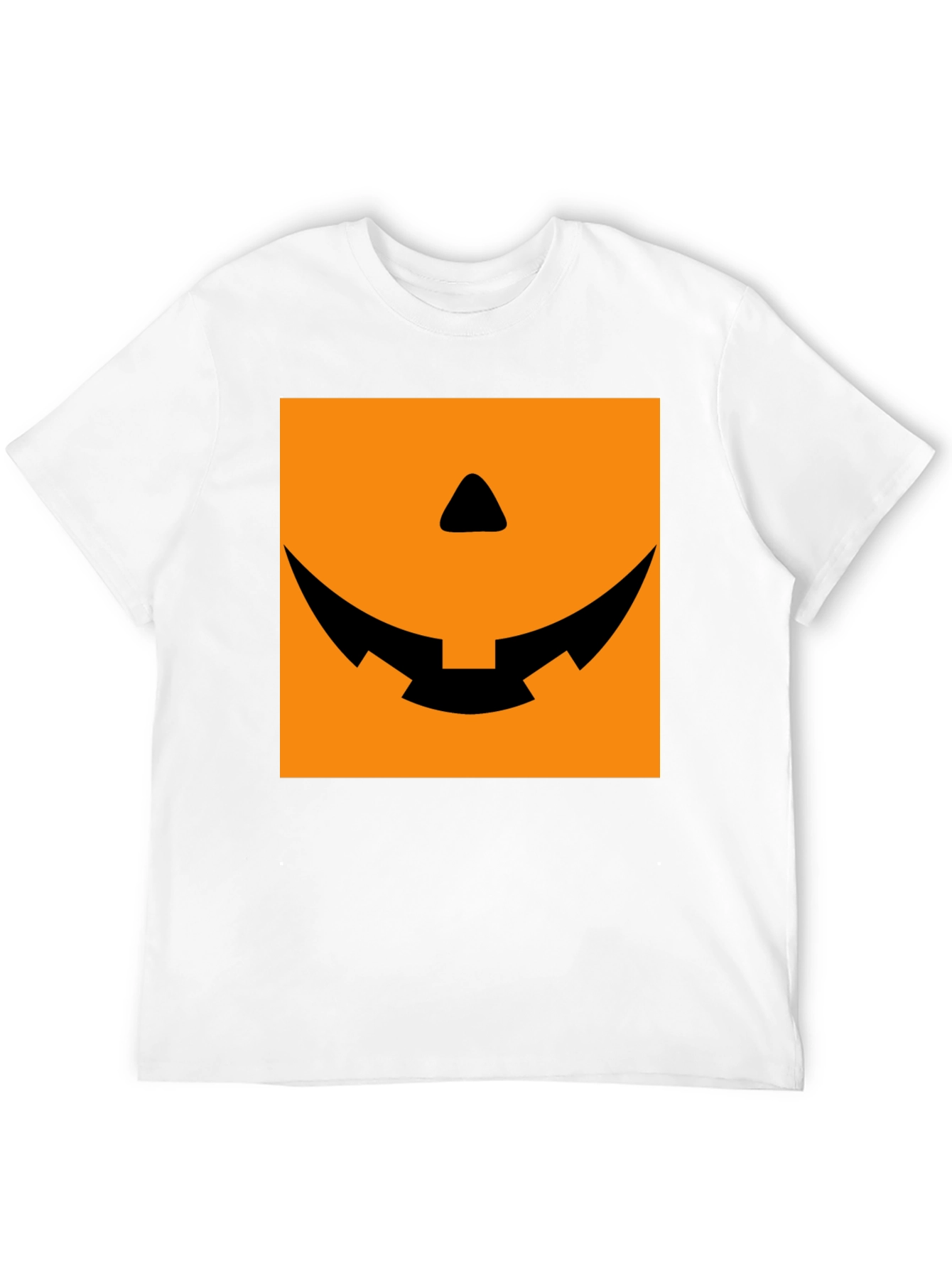 Spooky Pumpkin Face Graphic Tee - Halloween