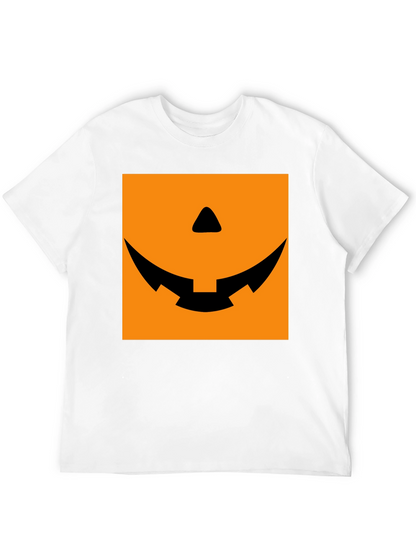 Spooky Pumpkin Face Graphic Tee - Halloween