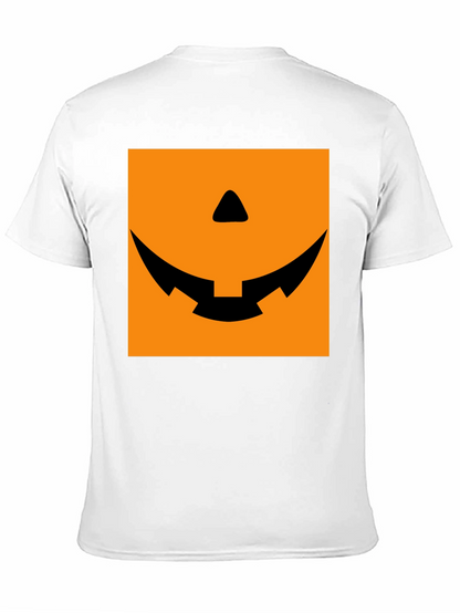 Spooky Pumpkin Face Graphic Tee - Halloween
