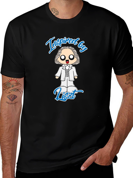 Inspired by Liszt Black T-Shirt