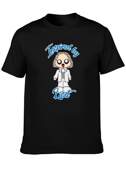 Inspired by Liszt Black T-Shirt