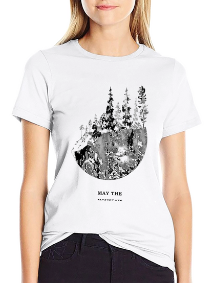 Mountain Forest Graphic Tee - Mens Black T-Shirt