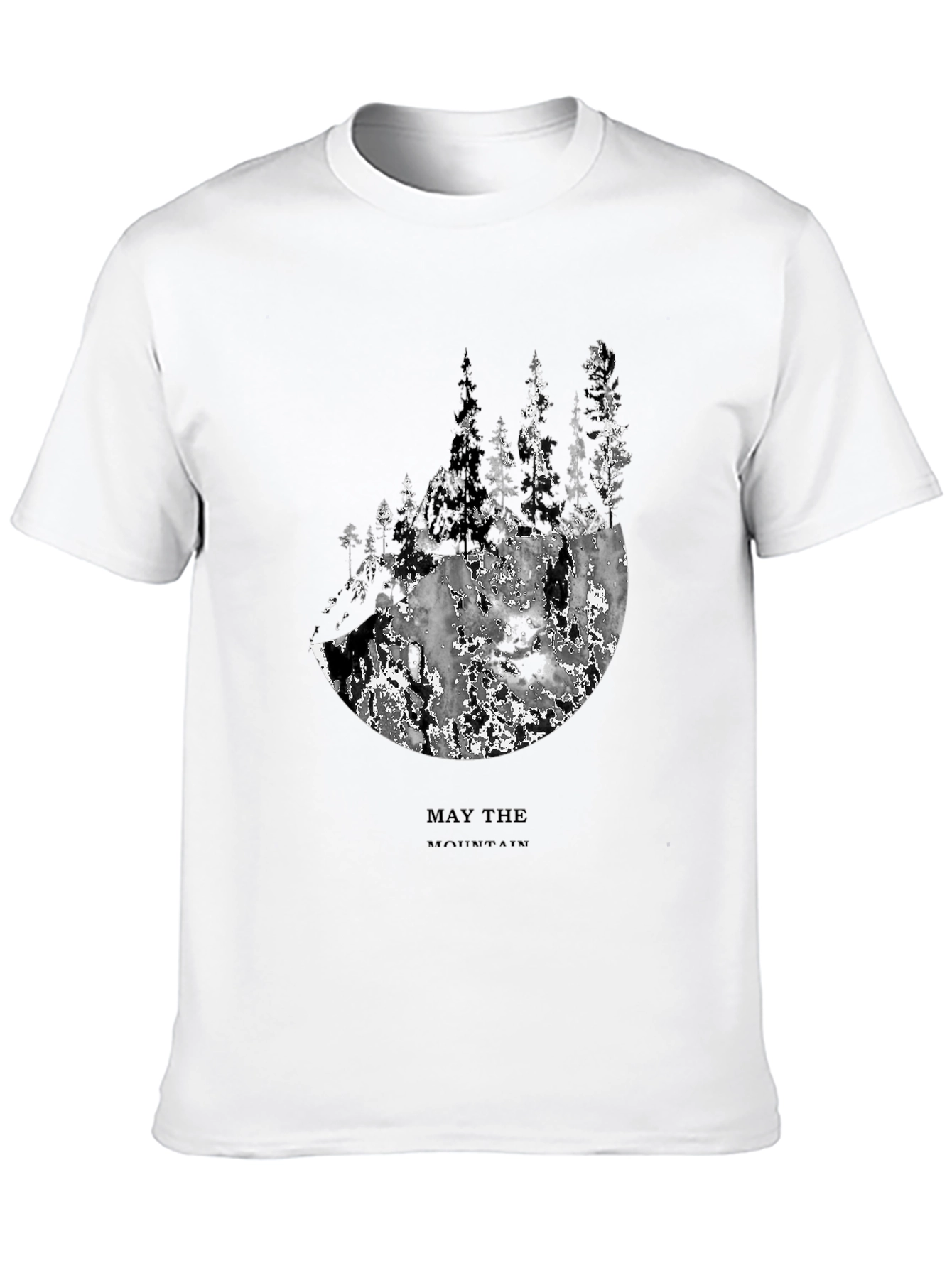 Mountain Forest Graphic Tee - Mens Black T-Shirt