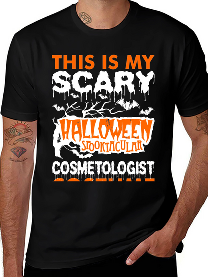 Scary Halloween Cosmetologist T-Shirt