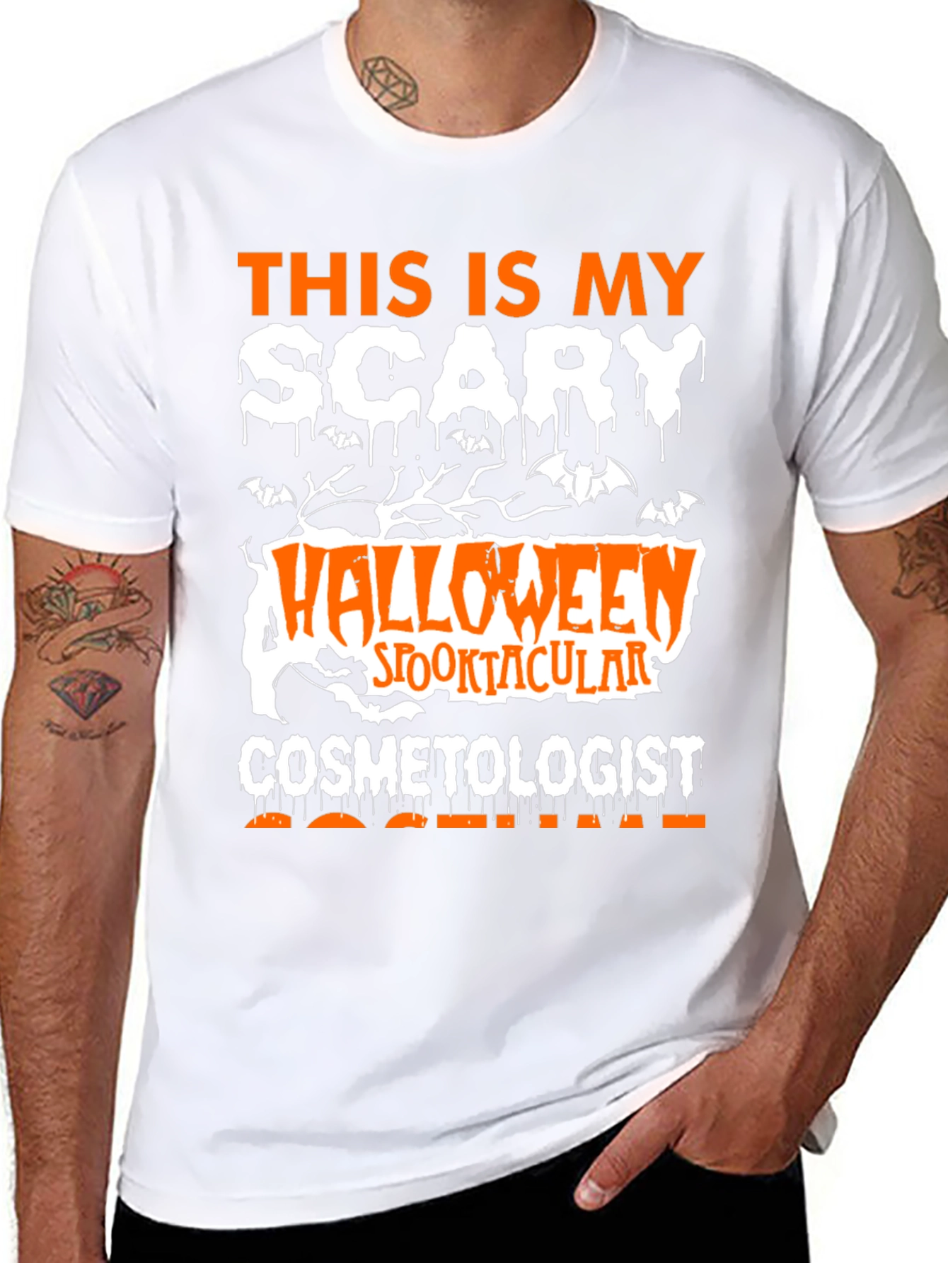 Scary Halloween Cosmetologist T-Shirt