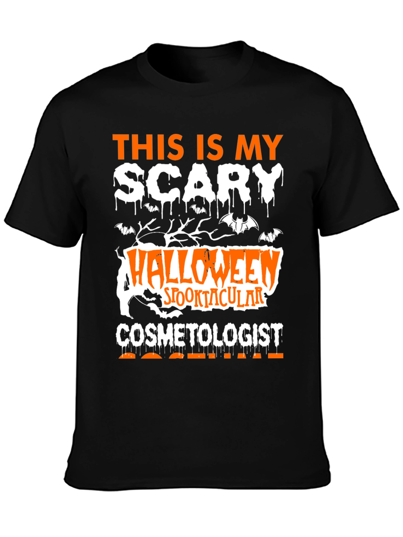Scary Halloween Cosmetologist T-Shirt